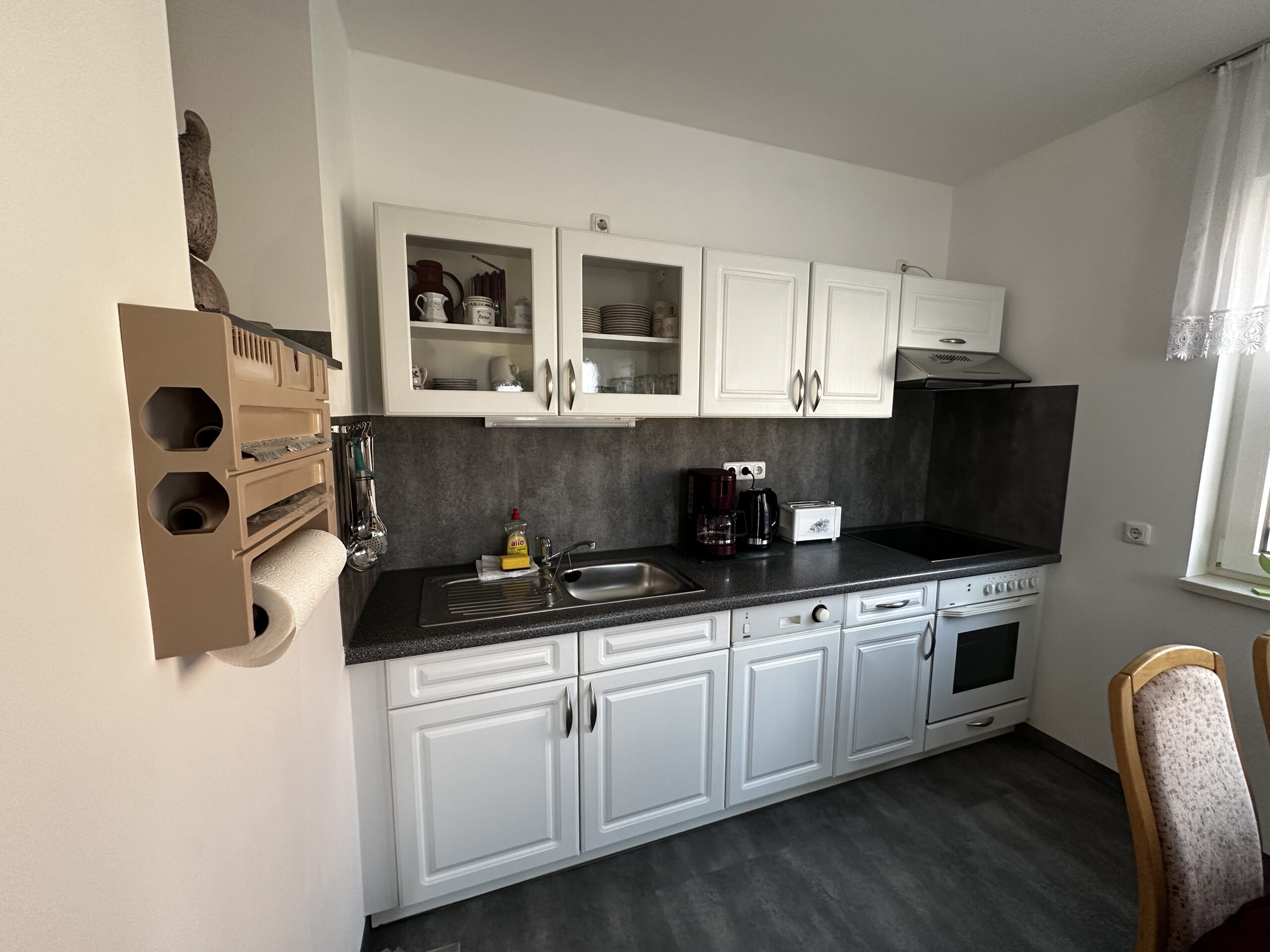 Küche in der Pension Ohreblick in Loitsche bei Zielitz